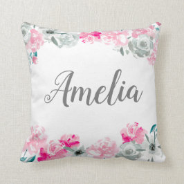Almofada Menina personalizada| Boho Watercolor