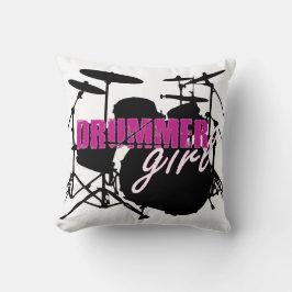 Almofada Menina Roxa Preta e Branca