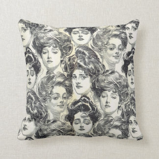 Almofada Meninas de Gibson por Charles Dana Gibson cerca de