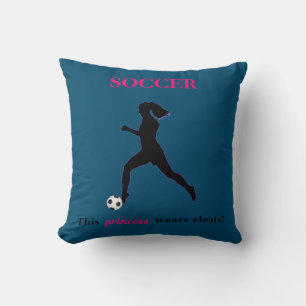 Almofada Meninas Futebol - Esta princesa veste cleats!