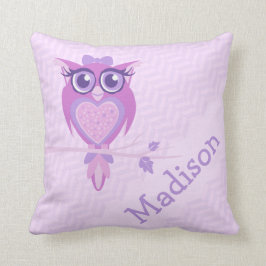 Almofada Meninas roxas nomeadas travesseiro do coxim do