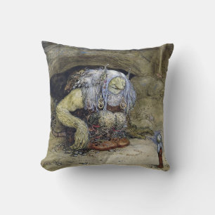 Almofada “Menino com Troll” por John Bauer