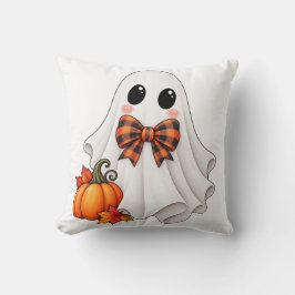 Almofada Menino Fantasma e Abóbora Travesseiro de Halloween