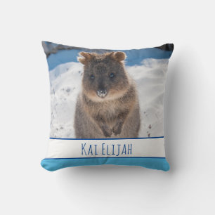Almofada Meninos Azuis Quokka Personalizado Praia