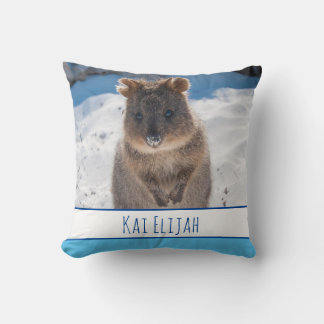 Almofada Meninos Azuis Quokka Personalizado Praia