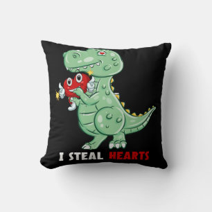 Almofada Meninos Dias de os namorados Dinossauro T rex Love