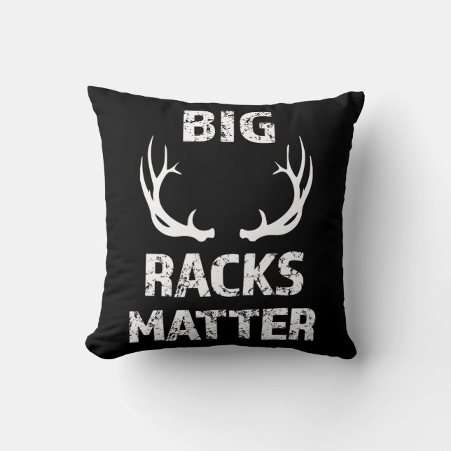 Almofada Mens Grandes Racks Importam Diversão Deer Buck Caç (Frente)