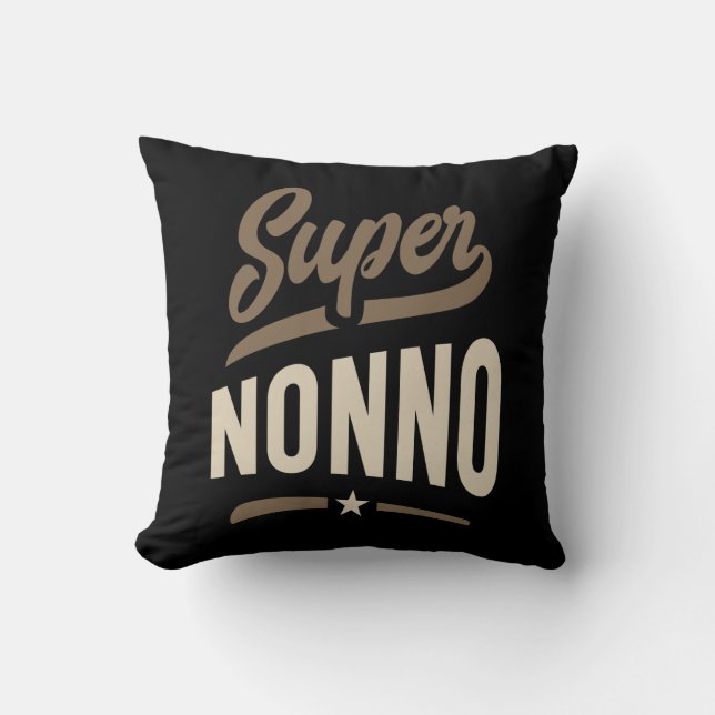 Almofada Mens Super Nonno Avô Gift (Frente)