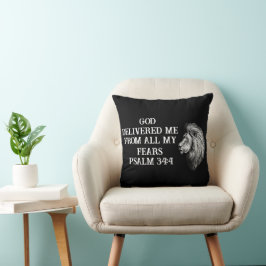 Almofada Mensagem Inspiradora Bíblica Coragem Cristã