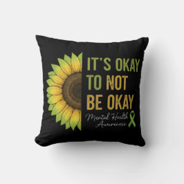 Almofada Mental Health Awareness Sunflower