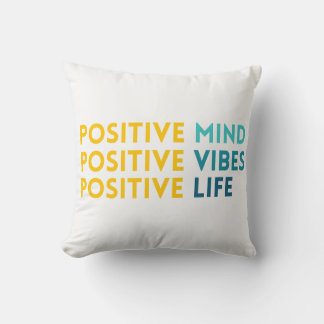 Almofada Mente Positiva, Vibes, Motivação da Vida