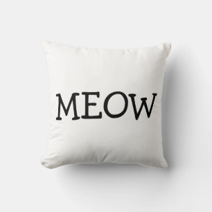 Almofada MEOW, Travesseiro decorativo de algodão