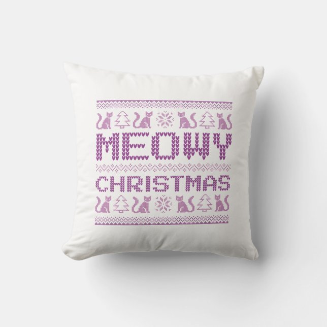 Almofada Meowy Christmas (Frente)
