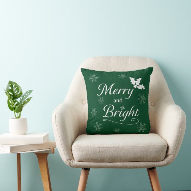 Almofada 'Merry and Bright' Christmas Throw Pillow (Cadeira)