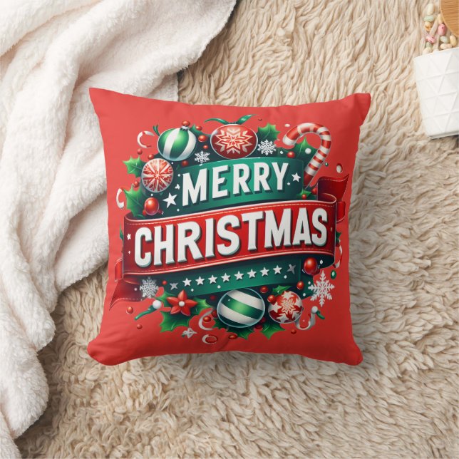 Almofada Merry Christmas (Cobertor)