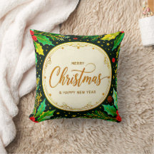 Almofada Merry Christmas and Happy New Year