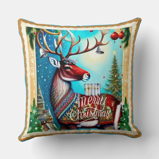ALMOFADA MERRY CHRISTMAS DEER (Verso)