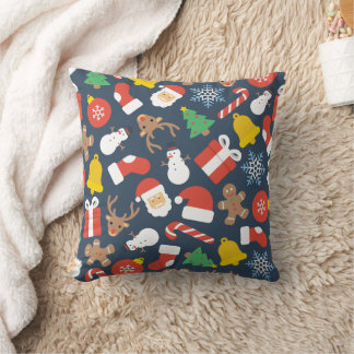 Almofada Merry Christmas family Gathering Set on Warm