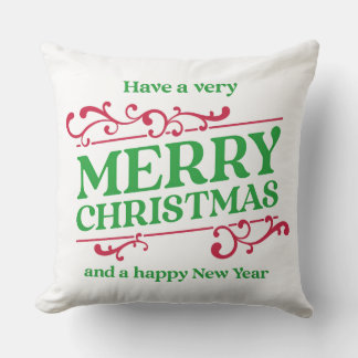 Almofada Merry Christmas & Happy New Year Festive