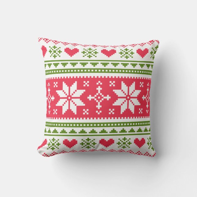 Almofada Merry Christmas pattern 3 (Frente)