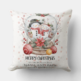 Almofada Merry Christmas To The World's Best Grandparents 