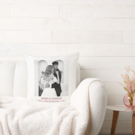 Almofada Merry & Married - Personalized Newlywed Christmas
