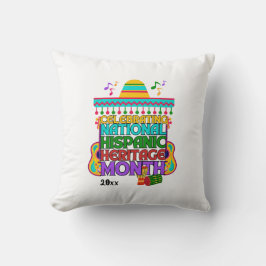Almofada MÊS DO PATRIMÔNIO HISPÂNICO Colorido