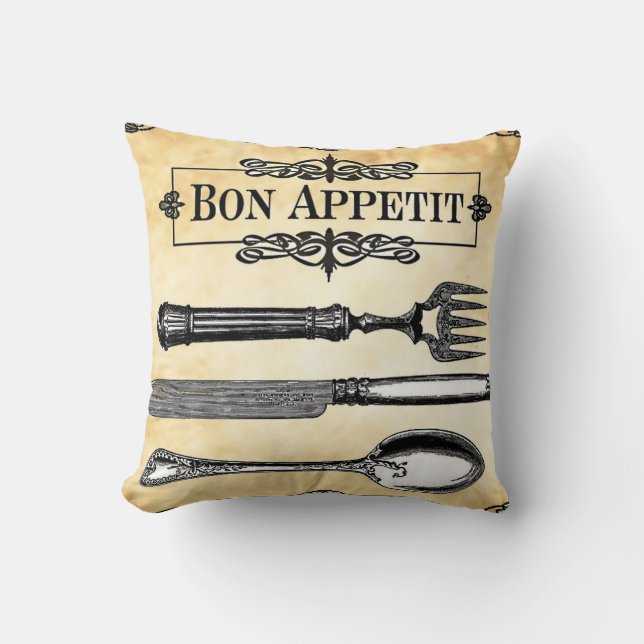 Almofada Mesa do francês de Appetit do Bon que ajusta o (Frente)