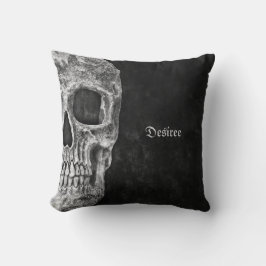 Almofada Metade Gótica, Legal, Negra E Grunge Branco