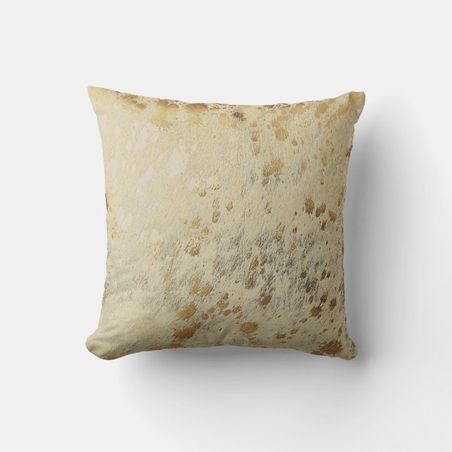 Almofada Metálica Dourada Impressão de Alvo (Frente)