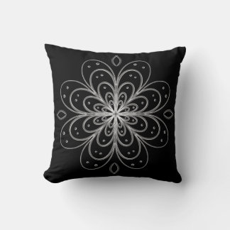 Almofada Metallic look Flower pillow