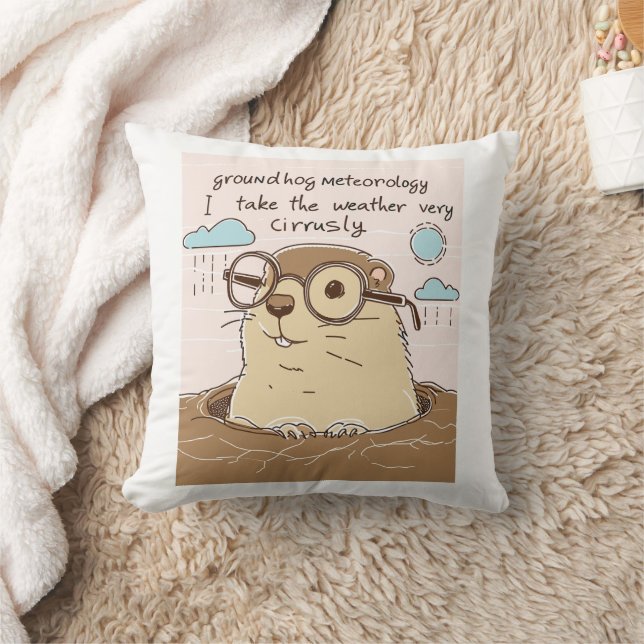 Almofada Meteorologia Groundhog Day Groundhog (Cobertor)