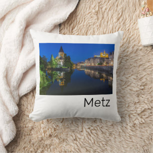 Almofada Metz Temple Neuf França Night Moselle Souvenir