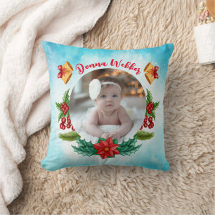 Almofada Meu 1º Natal Azul