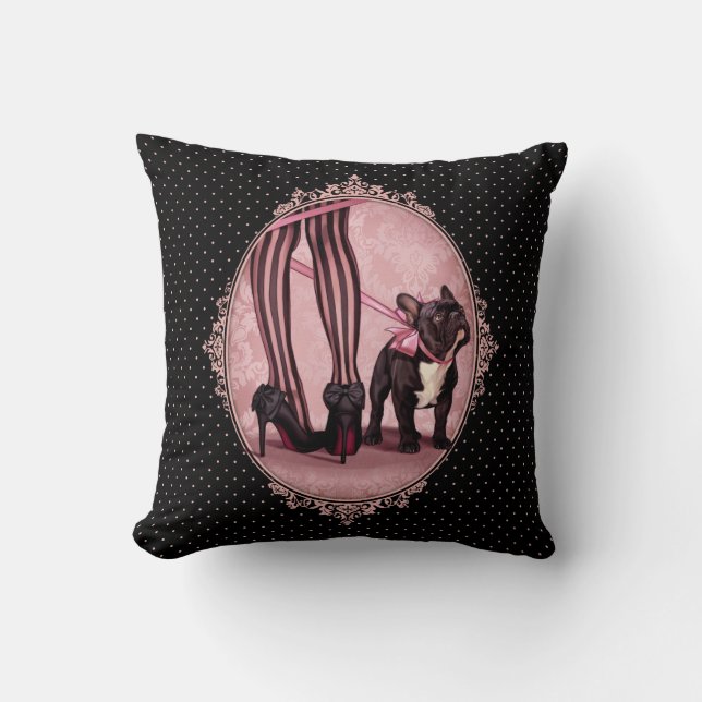 Almofada Meu buldogue francês (Frente)