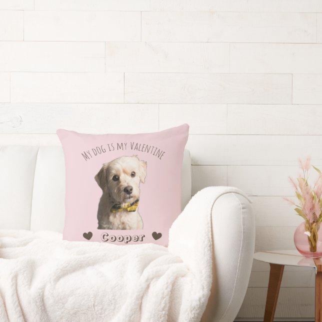 Almofada Meu Cachorro É Meu Namorado – Pet Personalizado  (Sofá)
