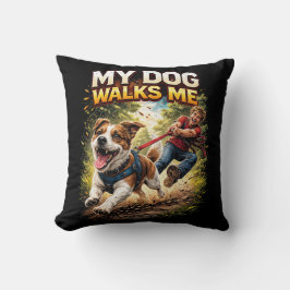 Almofada Meu Cachorro Me Passeia