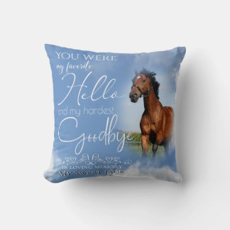 Almofada Meu Favorito, Horse Pet Memorial Sua FOTO
