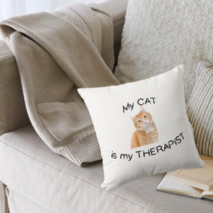 Almofada Meu gato é meu terapeuta