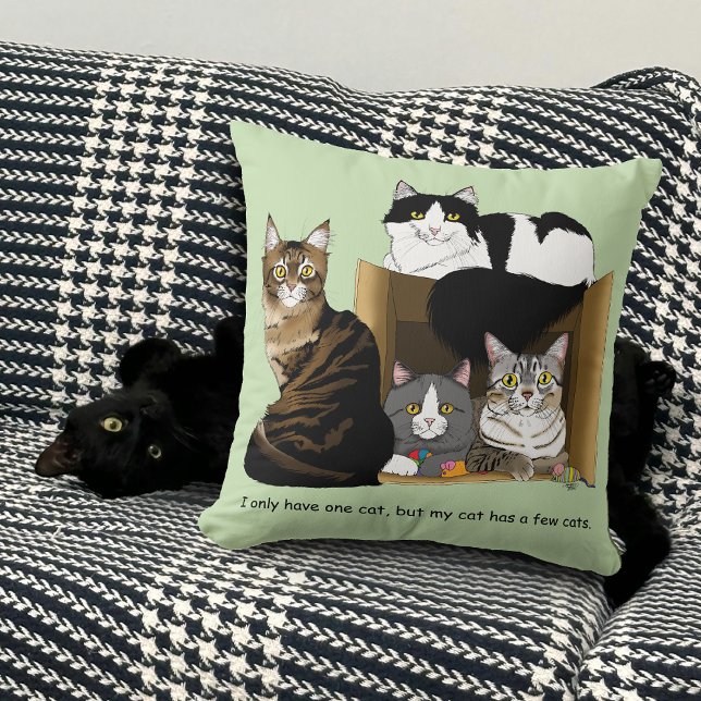 Almofada Meu gato tem gatos (Criador carregado)