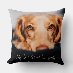 Almofada Meu melhor amigo tem um cachorro de patas, Puppy M