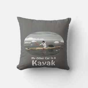 Almofada Meu Outro Carro É Um Kayak