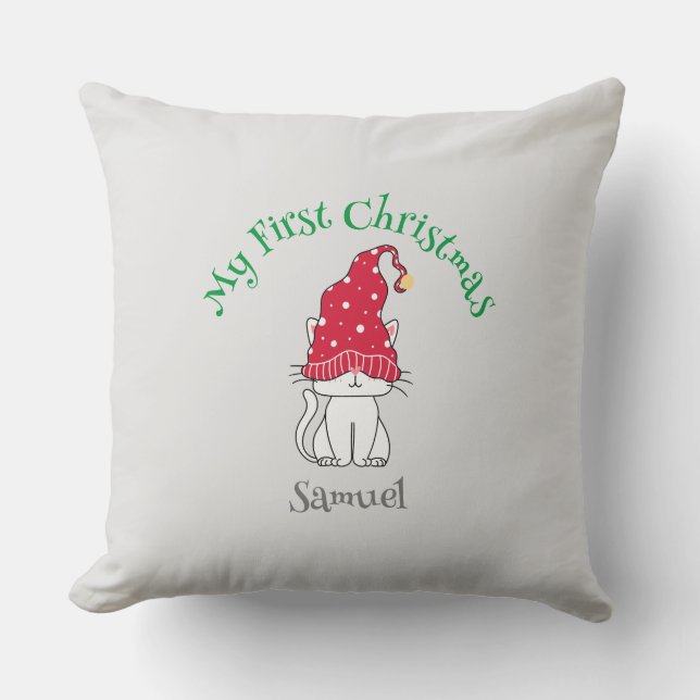 Almofada Meu Primeiro Cushion de Natal - personalizável (Frente)