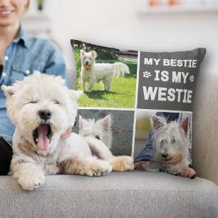 Almofada Meu Westie É Minha Colagem Fotográfica De Sobremes