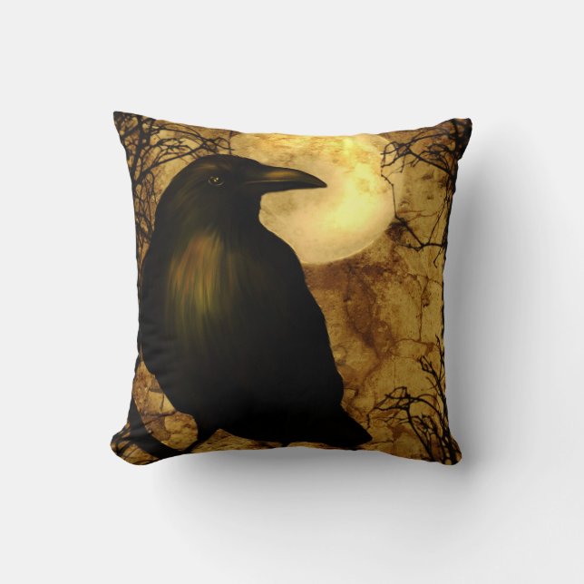 Almofada Meus travesseiros de MoJo do americano do corvo (Frente)