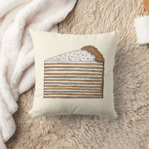 Almofada Mevik Honey Cake Slice (Bolo de Mel), deserto Russ
