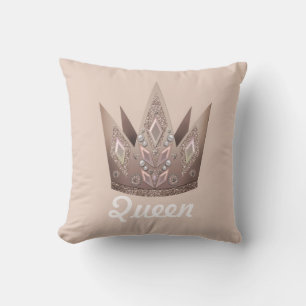 Almofada Miçanga dourada das gemas da jóia da tiara da