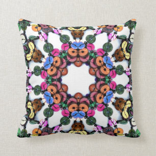 Almofada Miçangas Boho Wooden