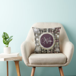 Almofada Miçangas De Glitter Glam Com Travesseiro decorativ
