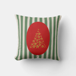 Almofada Mid century christmas tree with Golden star